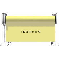 Тканинні ролети система відкритого типу Standart 32